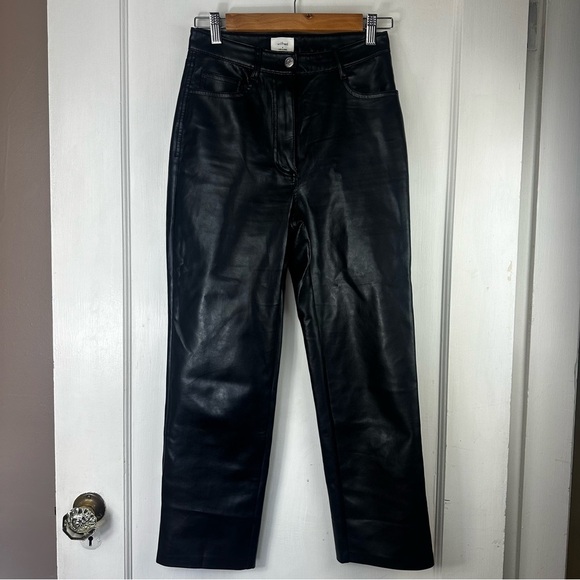 Aritzia Wilfred Melina Cropped Vegan Leather Pant - Picture 3 of 7